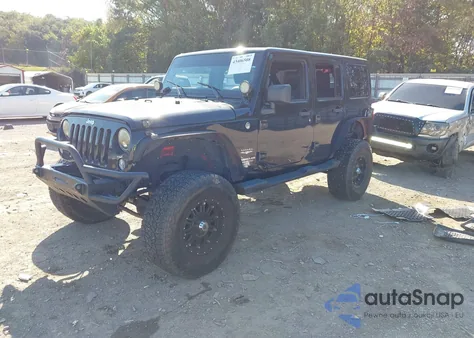 2014 Jeep Wrangler Unlimited Sahara z USA, uszkodzony, nr VIN 1C4BJWEG3EL187951